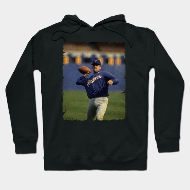 Nolan Ryan Playing NFL Hoodie by SOEKAMPTI